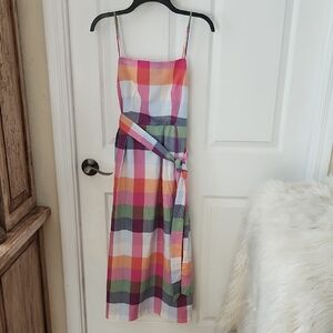 Kate Spade X Targer Pink and Purple Sundress Sleeveless Midi NEW SZ S